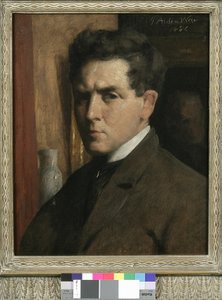 Selvportræt, 1886 af Julian Alden Weir