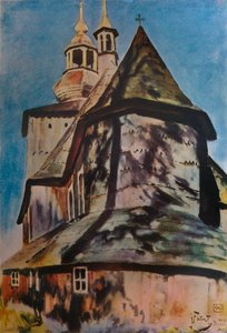 Kirke nær Krakow, 1913 1934 af Julian Falat