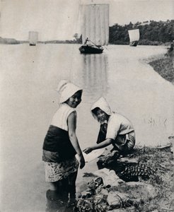 Et vaskeri ved flodernes rand, c1900, 1921 af Julian Leonard Street