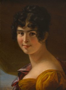 Portræt af Adele Foucher 1803-1868, ca 1820. af Julie Duvidal de Montferrier