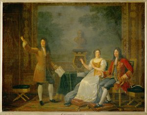 Racine læser "Athalie" foran Louis XIV og Mme ... af Julie Philipault