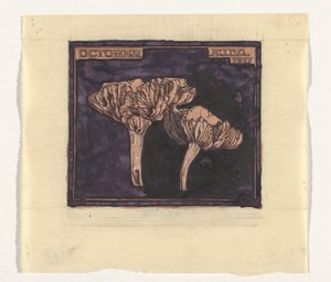 svampe oktober (titel på objekt) af Julie de Graag (signed by artist)
