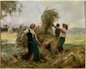 Høet. Maleri af Julien Dupre (1851-1910)