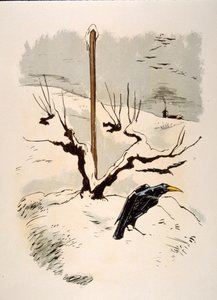 Humoristisk vinillustration 1946.Illustration af Julien Pavil af Julien Pavil