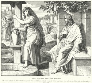 Kristus og kvinden i Samaria (gravering)