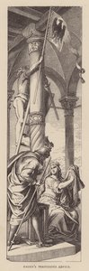 Hagens perfide råd (kobberstik) af Julius (after) Schnorr von Carolsfeld