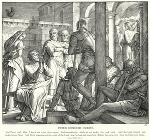 Peter Denieth Christ (gravering) af Julius (after) Schnorr von Carolsfeld