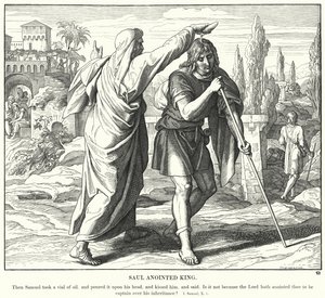 Saul Salvede Konge (gravering) af Julius (after) Schnorr von Carolsfeld