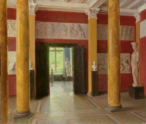 Søjlesalen i den gamle del af Hamburg Kunsthalle, 1928