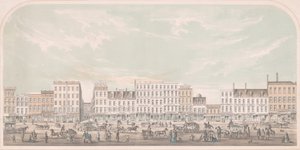 Broadway, New York fra Canal til Grand Street, West Side, 1856.