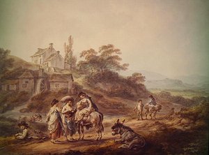 Vandmøllen af Julius Caesar Ibbetson