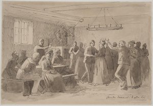 "Bruden danser ind i de giftes lag"