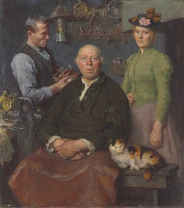 The Smithy, ca. 1910 (olie på lærred)