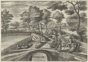 august Avgvstvs (titel på objekt) De tolv måneder (serietitel) af Julius Goltzius