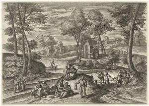 Kan Maivs (titel på objekt) De tolv måneder (serietitel) af Julius Goltzius