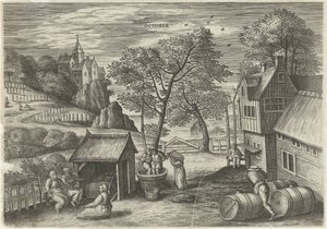 oktober oktober (titel på objekt) De tolv måneder (serietitel)
