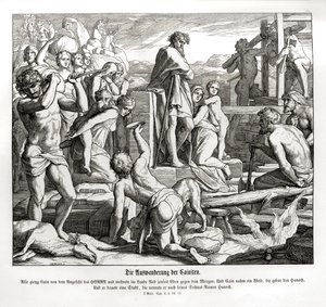Kains liv i Nod efter hans eksil, 1. Mosebog af Julius Schnorr von Carolsfeld