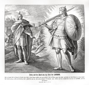 Kaptajn for Herrens hær uden for Jeriko, Joshua af Julius Schnorr von Carolsfeld