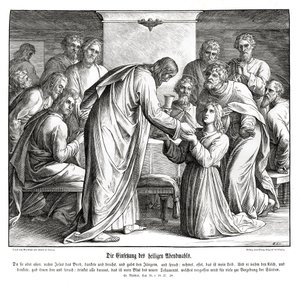 Eukaristi, Matthæusevangeliet af Julius Schnorr von Carolsfeld