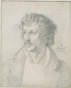Friedrich Olivier i en alder af 25 år, brystbillede, med blikket vendt mod venstre af Julius Schnorr von Carolsfeld