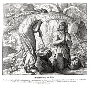 Gideon kaldes som dommer, dommere af Julius Schnorr von Carolsfeld