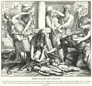 Herodes dræber børnene af Julius Schnorr von Carolsfeld