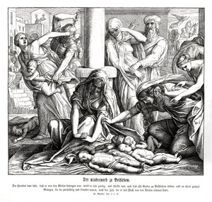 Herodes dræber børnene, Matthæusevangeliet af Julius Schnorr von Carolsfeld