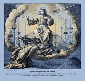 Jesus Kristus åbenbarer sig for Johannes, Åbenbaringen af Julius Schnorr von Carolsfeld