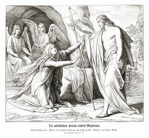 Jesus viser sig for Maria Magdalene, Johannesevangeliet af Julius Schnorr von Carolsfeld
