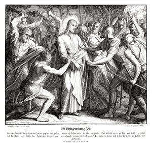 Jesu forræderi, Matthæusevangeliet af Julius Schnorr von Carolsfeld