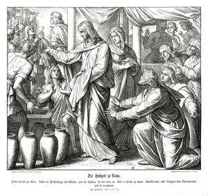 Jesus forvandler vand til vin, Johannesevangeliet