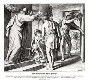 Jobs prøvelser, Job af Julius Schnorr von Carolsfeld