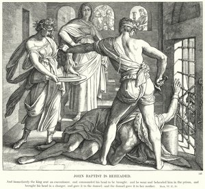 Johannes Baptist halshugges af Julius Schnorr von Carolsfeld