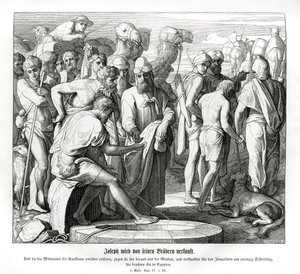 Josef sælges af sine brødre, 1. Mosebog af Julius Schnorr von Carolsfeld