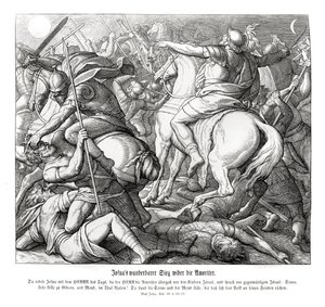 Josvas sejr over amoritterne, Josva af Julius Schnorr von Carolsfeld