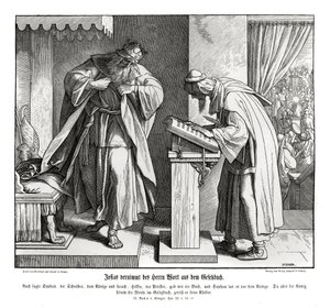 Josias hører lovens ord, 2. Kong af Julius Schnorr von Carolsfeld