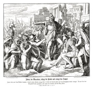 Makkabæeren Judas besejrer sine fjender af Julius Schnorr von Carolsfeld