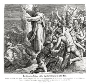Deltagelse af Det Røde Hav, Exodus af Julius Schnorr von Carolsfeld