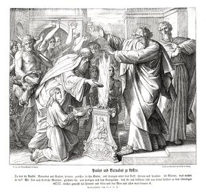 Paulus og Barnabus i Lystrien, Apostlenes Gerninger af Julius Schnorr von Carolsfeld