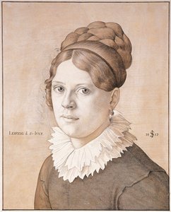 Portræt af Henriette Schnorr von Carolsfeld, 1817 af Julius Schnorr von Carolsfeld