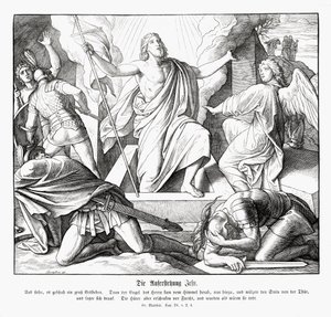 Jesu opstandelse, Matthæusevangeliet af Julius Schnorr von Carolsfeld