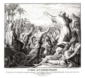 Vend tilbage fra Babylon, Ezra af Julius Schnorr von Carolsfeld