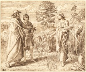 Ruth og Boas af Julius Schnorr von Carolsfeld