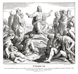 Bjergprædiken, Matthæusevangeliet af Julius Schnorr von Carolsfeld