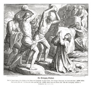 Stening af Stefanus, Apostlenes Gerninger af Julius Schnorr von Carolsfeld