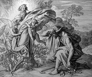 Den brændende busk af Julius Schnorr von Carolsfeld