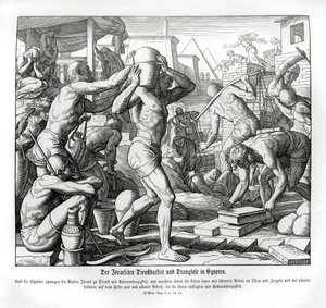 Israelitterne er slaver i Egypten, Exodus af Julius Schnorr von Carolsfeld