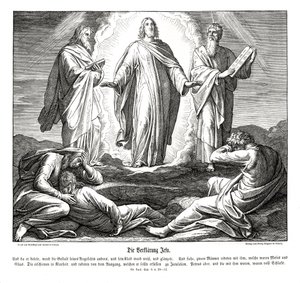 Jesu forvandling, Lukasevangeliet af Julius Schnorr von Carolsfeld