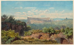 Colosseum set fra Palatinerhøjen af Julius Zielke
