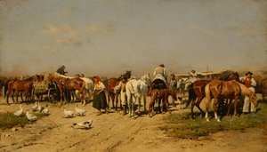 Markedet af Julius von Blaas